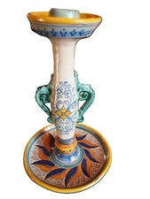 BOUGEOIR ANCIEN EN CERAMIQUE - OEUVRE SIGNEE - ARTISANA