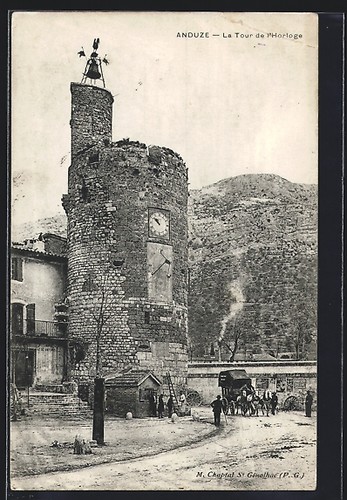 Cpa anduze tour - cpa, de