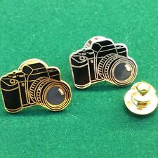 Pin's Folies ❤️ 2 French Vintage Enamel Tablo CAMERA PHOTOS Reflex type pins