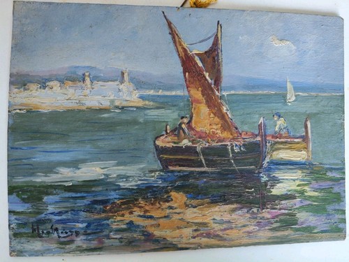 Tableau ancien signé - tableau,