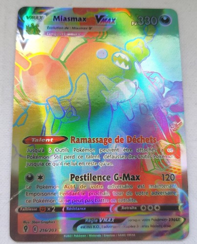Carte pokémon miasmax vmax - pokémon,