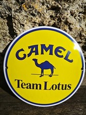 Plaque émaillée CAMEL TEAM LOTUS Enamel Sign no Ferrari Mac Laren Williams