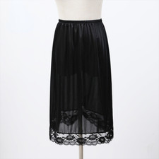 Femme Satin Dentelle Faux Soie