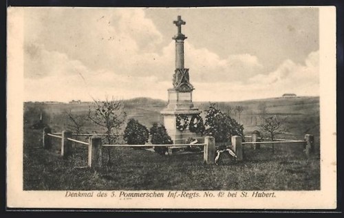 Cpa hubert monument - cpa, hubert,