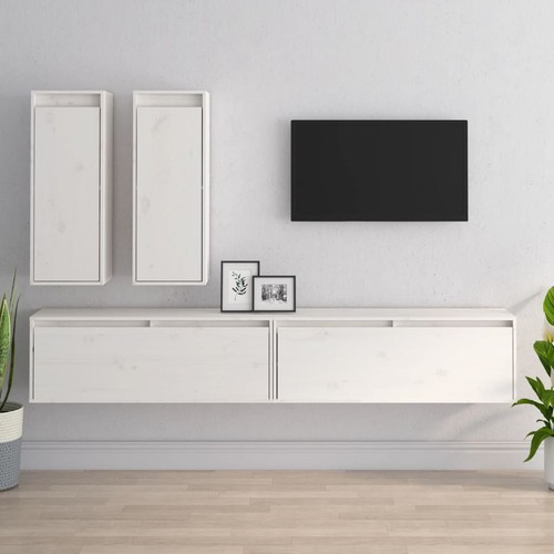 Meubles pcs blanc bois - tv, 4