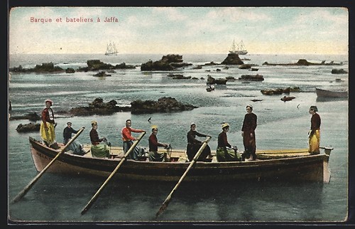 Jaffa barque bateliers - barque, et