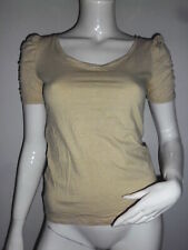 T-SHIRT FEMME H&M RAYURE JAUNE