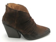 Felmini C962 Bottine Cuir Froncée Cuir Brûlé Fermeture Éclair Post. T.9cm D