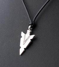Pendentif Tribal Homme Pointe de flèche, Collier, Cordon offert