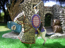 Soldat plomb MOYEN-AGE:  Le Cavalier KHORASSANIEN PERSE , XIIème Siècle...no 62