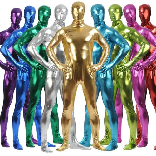 Metallic spandex bodysuit - metallic,