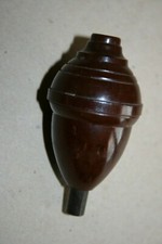 Interrupteur ancien en Bakélite marron - forme poire