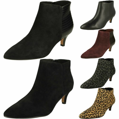 Bottines cuir clarks linvale - bottines,