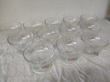 Lot de 12 Coupes à desserts en verre Glaces, fruits, etc