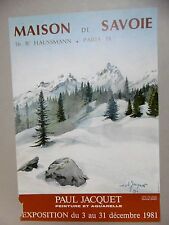 Paul JACQUET affiche originale