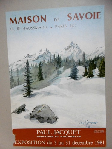 Paul jacquet affiche - affiche, originale