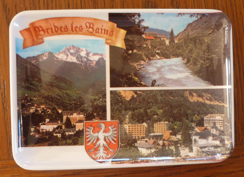 Cendrier ancien illustré