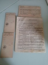 DOCUMENTS + BRASSARDS ORIGINAUX - GUERRE PASSIVE 39-45