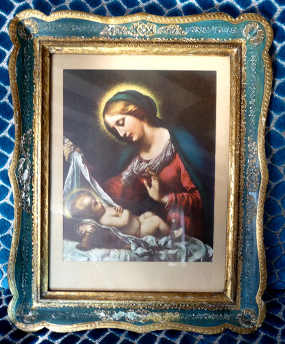 Ancien tableau religieux sous - tableau,