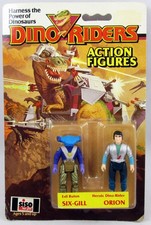 Dino Riders Action Figures - Six-Gill & Orion - Tyco Siso Allemagne
