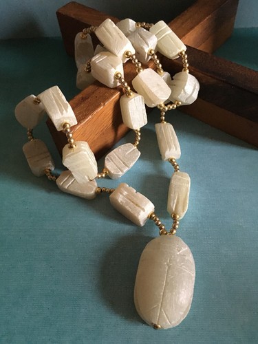 Vintage collier perles - collier,