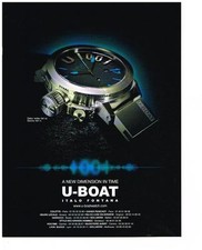 PUBLICITE ADVERTISING 2012 U-BOAT  montre                                 060113