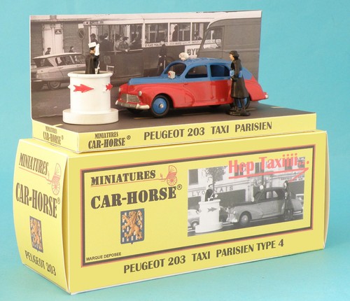 Car horse peugeot 203 taxi - car-horse,