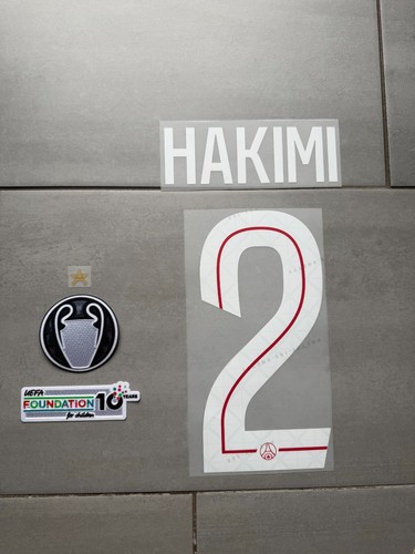 Flocage hakimi psg home - hakimi,