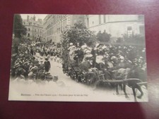 CARTE POSTALE-35-RENNES- FETE DES FLEURS 1910-En route pour le lait de Mai