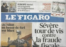 LE FIGARO n°20937 25/11/2011 Fraude fiscale/ Curiosity sur Mars/ Thatcher-Streep