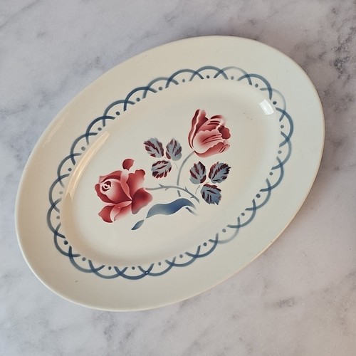Plat ovale décor cannes - plat,