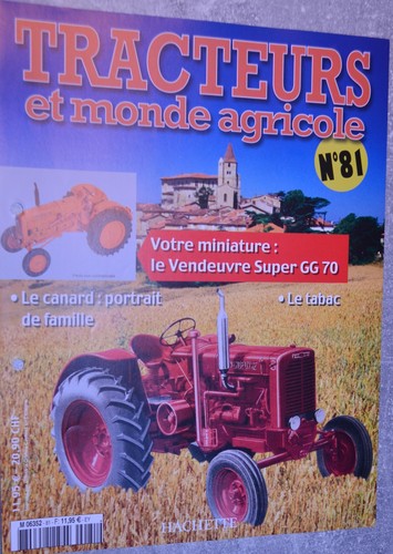 Fascicule tracteurs monde - tracteurs, et