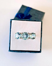 Bague topaze sky blue trilogie