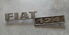 Sigle Logo FIAT 124 Vintage 1960 60s embleme insigne monogramme