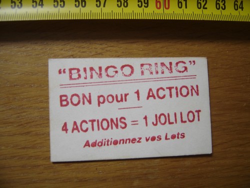 Jeton carton billet ticket - carton,