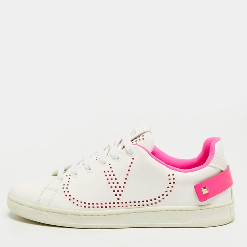 Baskets basses cuir rose - baskets,