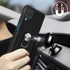 Coque Rigide A02s A03s A13 A12 A20e A32 A33 A42 Antichoc + Anneau Support Aimant