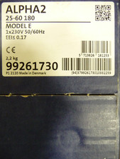 Pompe à chaleur Grundfos Alpha2 25 - 60 180 mm circulateur 230 volts NEUF P908