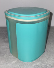 Boite Fenêtre Tupperware Bleu Turquoise 1.5L Vintage Hermétique Boite Vitrine 