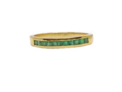 14k émeraude bague - or, hommes