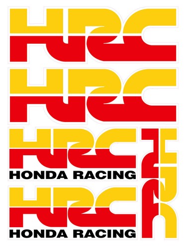 Hrc honda decal - decal, set