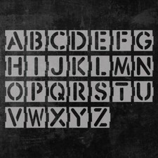 Pochoirs de lettre alphabet
