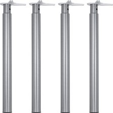 4x Pied de Table 710 meuble Argent Anschraub Jambe Réglable