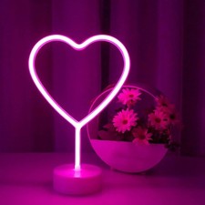 Lampe Néon Led Coeur Rose