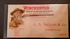 WINCHESTER "RIFLES & SHOTGUNS" GUN ADVT COVER  XF GEM