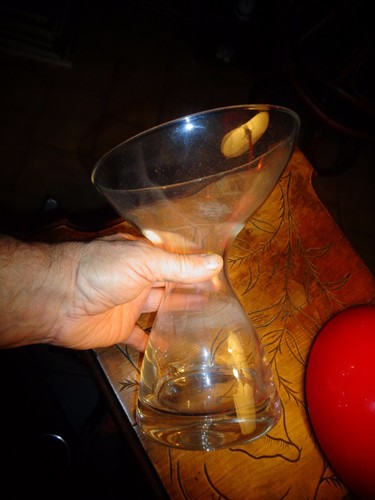 Ancien gros vase verre pour - gros,