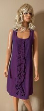 Robe violette moirée lin - moirée,
