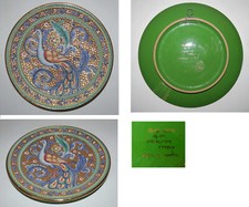 Assiette de décoration en céramique « Gialletti G.P. Deruta Italy » 