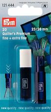 Prym 20 QUILTER'S Qualité Matelassage Aiguilles Fin / Extra Incl Quiver (121