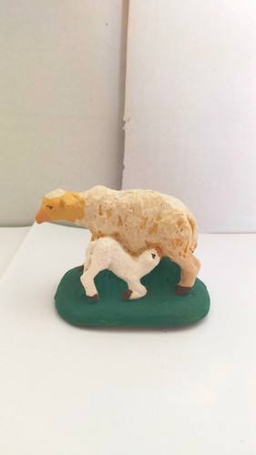 Santon brebis son agneau - son,